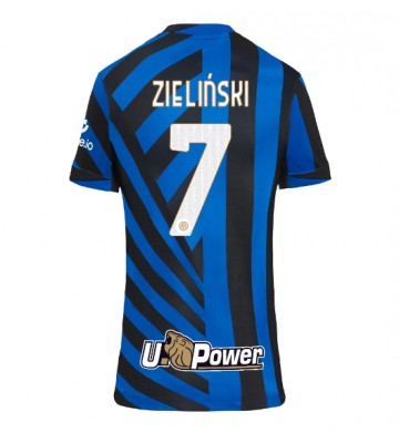 Inter Milan Piotr Zielinski #7 Primera Equipación Mujer 2024-25 Manga Corta